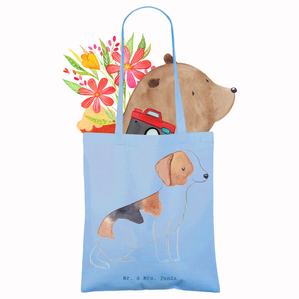 Tote bag Foxhound Lifesaver Jutebeutel, Strandtasche, Beutel, Shopper, Badetasche, Tasche, Jutetasche, Tragetasche, Einkaufstasche, Schultertasche, Laptoptasche, Einkaufstüte, Umhängetasche, Beuteltasche, Stoffbeutel, Stofftasche, Hund, Hunderasse, Rassehund, Hundebesitzer, Geschenk, Tierfreund, Schenken, Welpe, Laufhund, Foxhound, Jagdhund