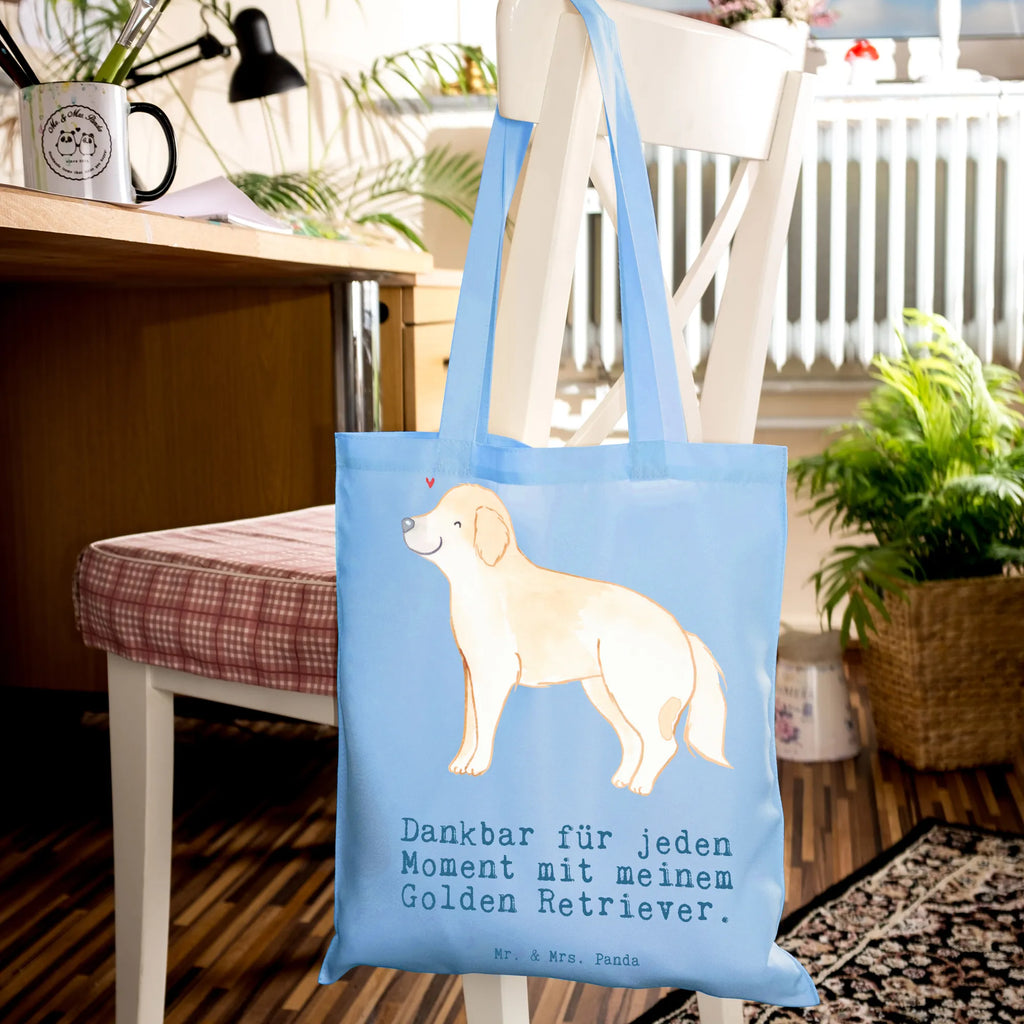 Tote bag Golden Retriever moment Jutetasche, Umhängetasche, Einkaufstüte, Tragetasche, Beuteltasche, Strandtasche, Einkaufstasche, Badetasche, Schultertasche, Laptoptasche, Stofftasche, Shopper, Tasche, Stoffbeutel, Jutebeutel, Beutel, Hund, Hunderasse, Rassehund, Hundebesitzer, Geschenk, Tierfreund, Schenken, Welpe, Goldie Hund, Golden Retriever