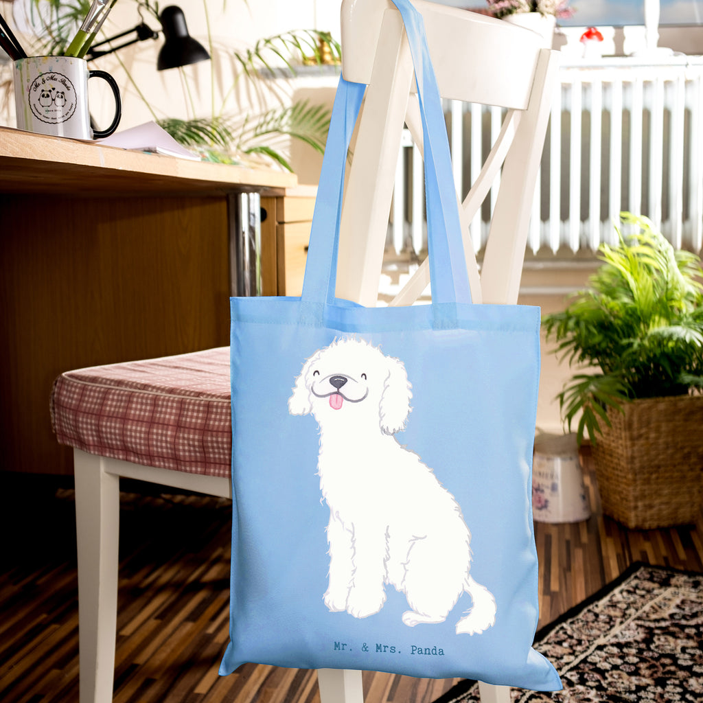 Tote bag Miniature Poodle Lifesaver Tragetasche, Beuteltasche, Jutetasche, Laptoptasche, Beutel, Stofftasche, Schultertasche, Einkaufstasche, Tasche, Jutebeutel, Einkaufstüte, Badetasche, Shopper, Strandtasche, Stoffbeutel, Umhängetasche, Hund, Hunderasse, Rassehund, Hundebesitzer, Geschenk, Tierfreund, Schenken, Welpe, Kleinpudel, Pudel