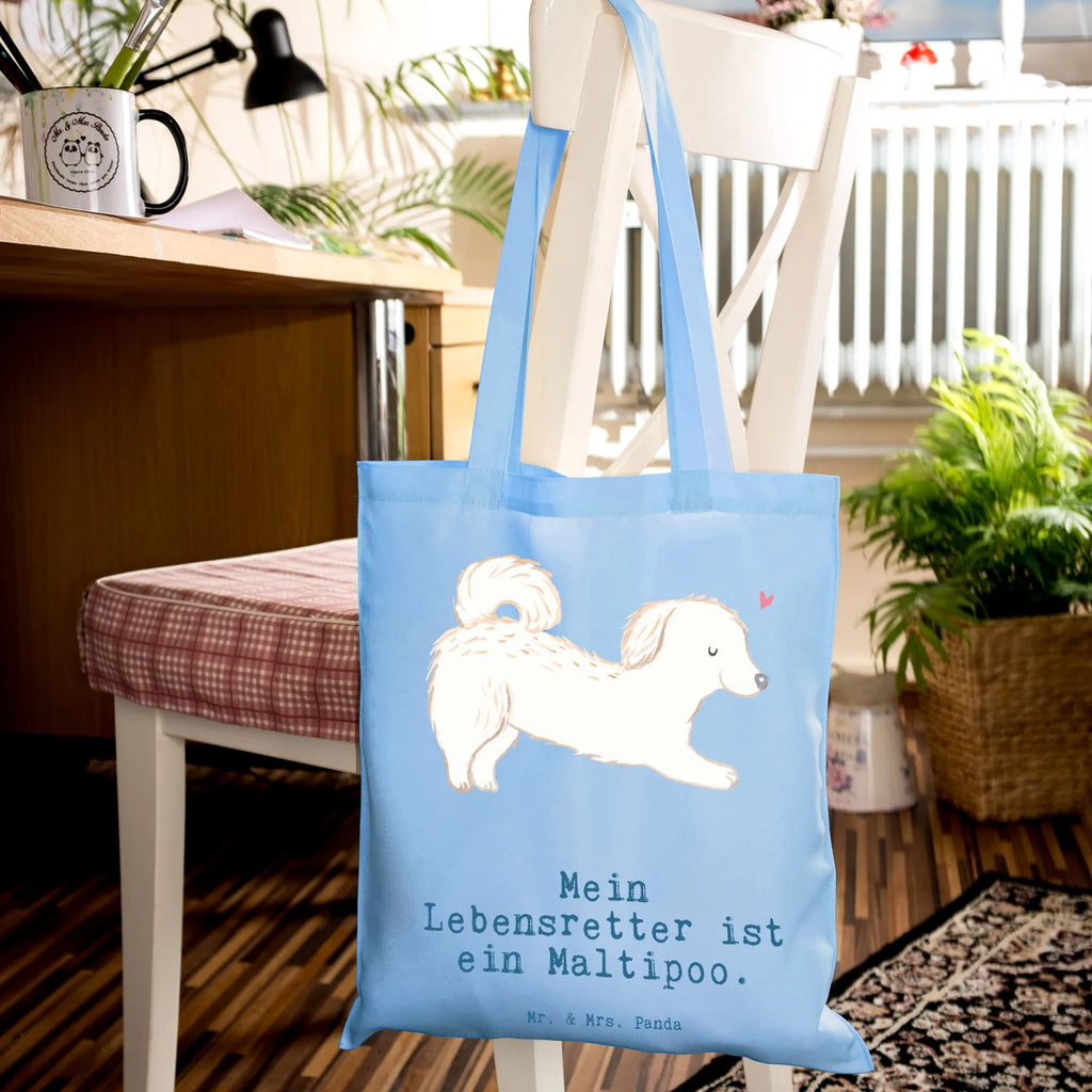 Tragetasche Maltipoo Lebensretter Strandtasche, Beutel, Laptoptasche, Beuteltasche, Umhängetasche, Jutebeutel, Jutetasche, Badetasche, Tragetasche, Einkaufstasche, Schultertasche, Einkaufstüte, Stoffbeutel, Shopper, Stofftasche, Tasche, Hund, Hunderasse, Rassehund, Hundebesitzer, Geschenk, Tierfreund, Schenken, Welpe, Maltipoo, Mischling, Kreuzung