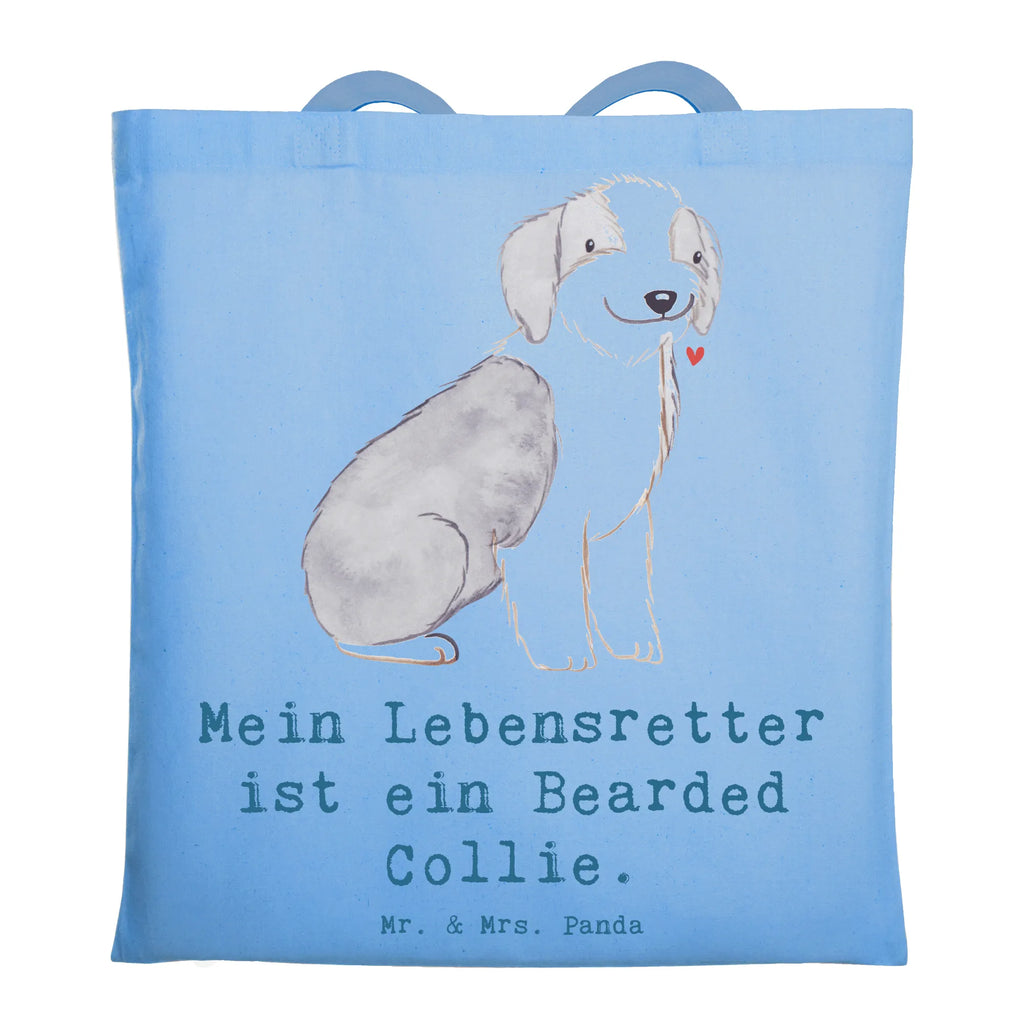 Tote bag Bearded Collie Lifesaver shopper, cloth bag, Carrier bag, jute bag, pouch, shopping bag, cotton bag, shoulder bag, bag, Dog, dog breed, purebred dog, dog owner, gift, animal lover, giving, puppy