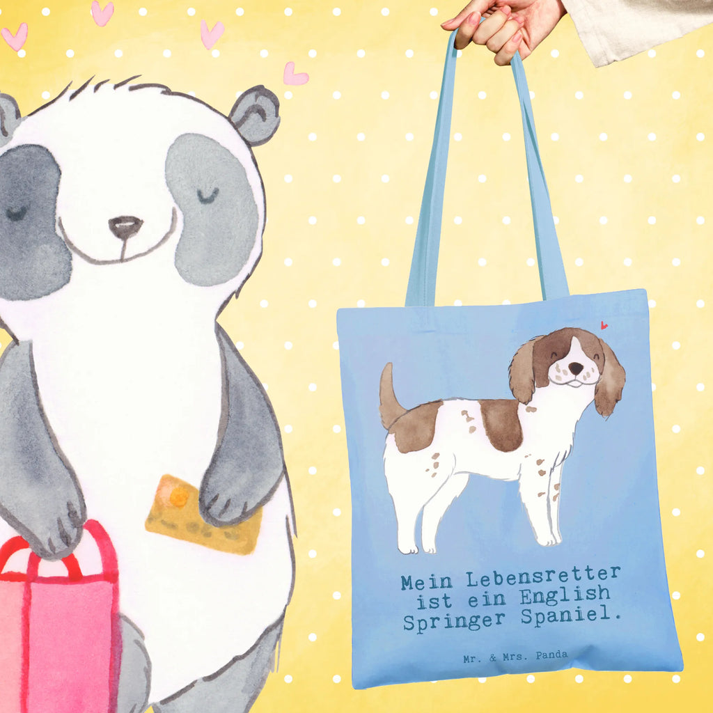 Tote bag English Springer Spaniel Lifesaver pouch, cloth bag, bag, shoulder bag, shopper, jute bag, Carrier bag, shopping bag, cotton bag, Dog, dog breed, purebred dog, dog owner, gift, animal lover, giving, puppy