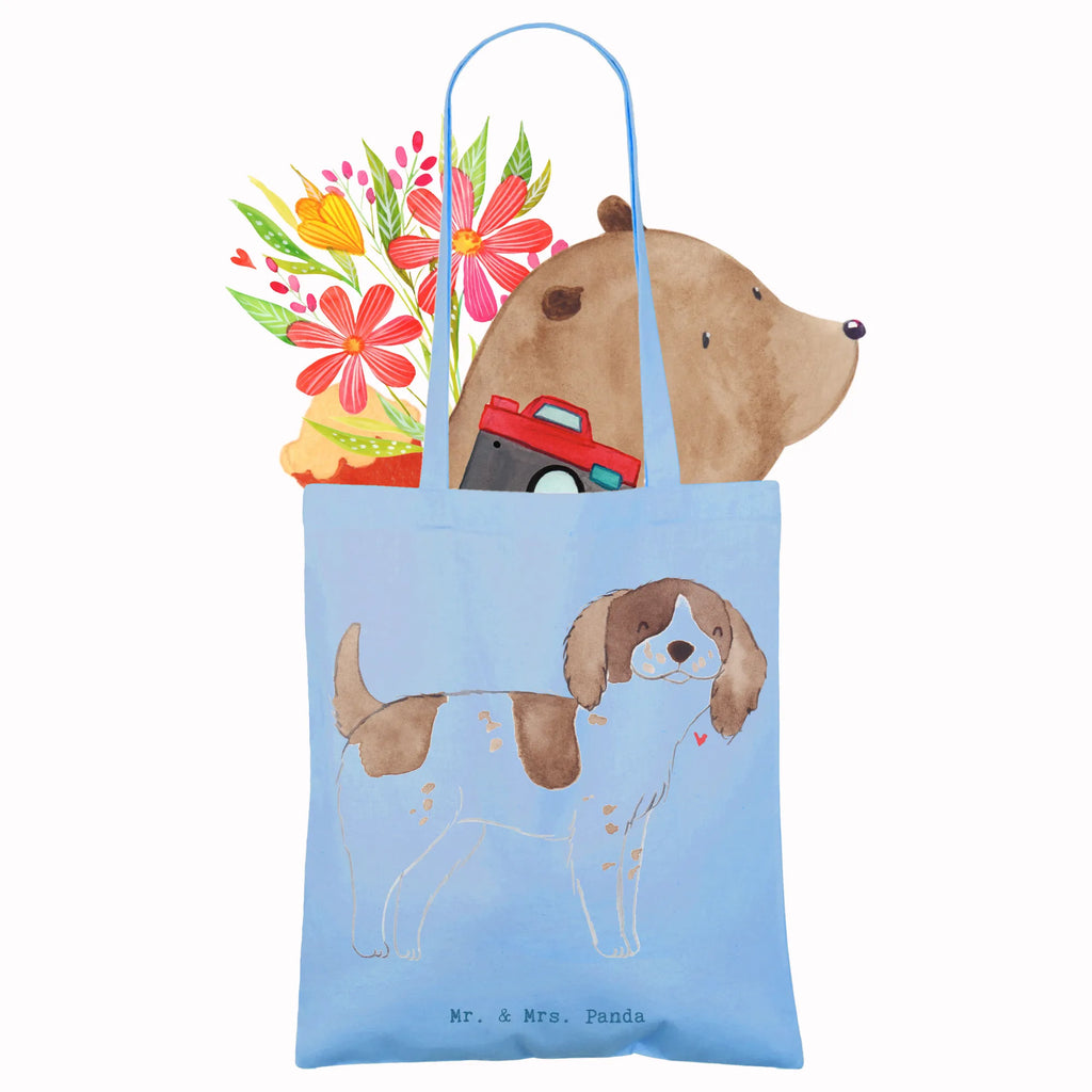 Tote bag English Springer Spaniel Lifesaver pouch, cloth bag, bag, shoulder bag, shopper, jute bag, Carrier bag, shopping bag, cotton bag, Dog, dog breed, purebred dog, dog owner, gift, animal lover, giving, puppy