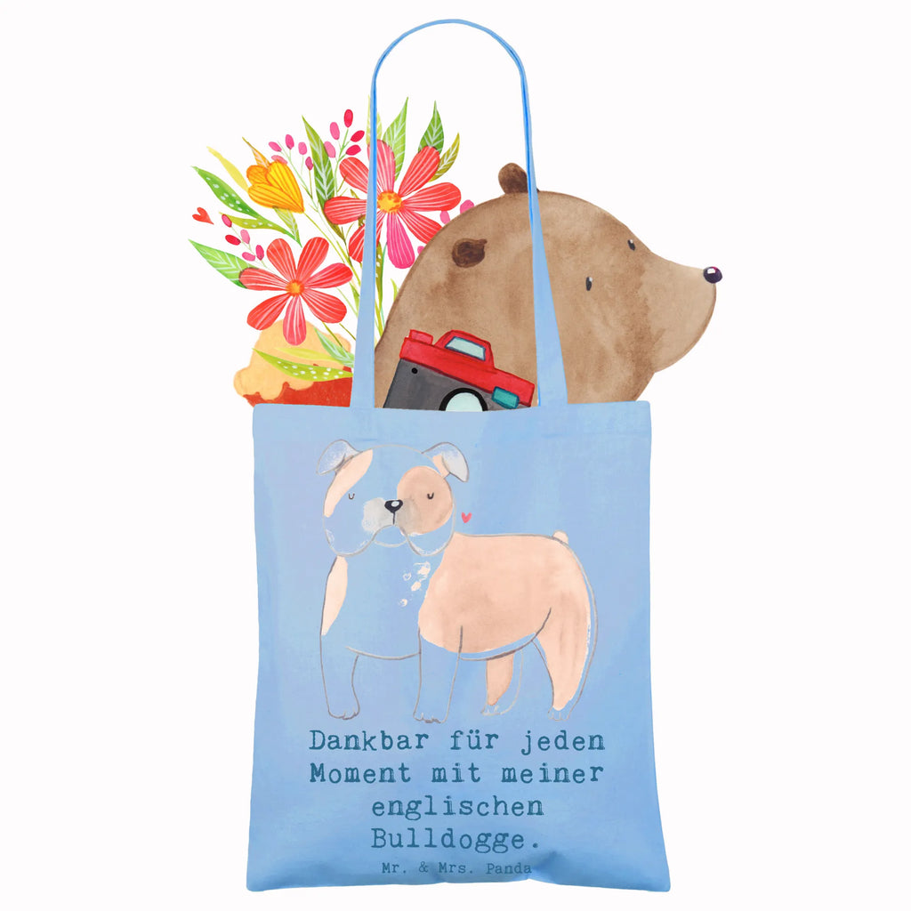 Tote bag English Bulldog Moment Jutetasche, Strandtasche, Schultertasche, Beutel, Tasche, Umhängetasche, Stoffbeutel, Stofftasche, Laptoptasche, Jutebeutel, Shopper, Tragetasche, Einkaufstasche, Beuteltasche, Einkaufstüte, Badetasche, Hund, Hunderasse, Rassehund, Hundebesitzer, Geschenk, Tierfreund, Schenken, Welpe, Englische Bulldogge, English Bulldog