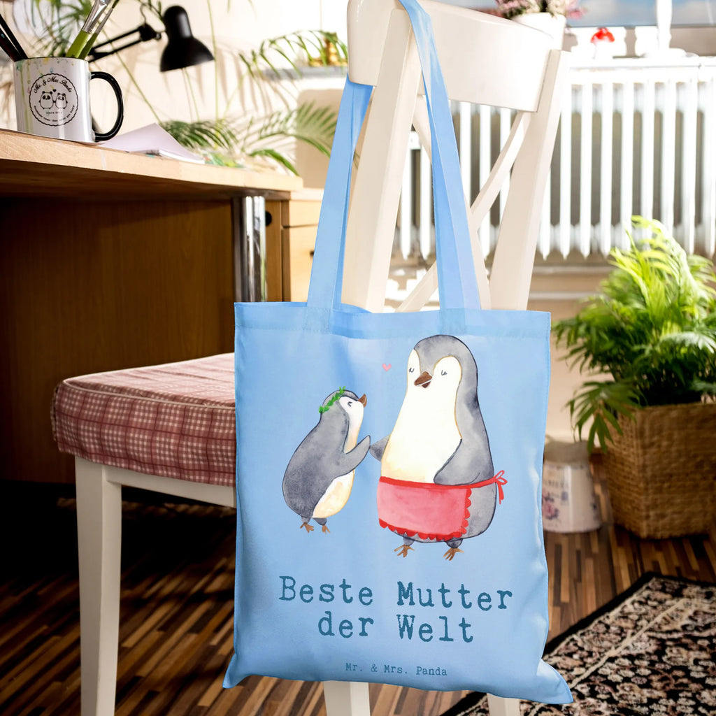 Tragetasche Pinguin Beste Mutter der Welt Tasche, Einkaufstasche, Shopper, Tragetasche, Stoffbeutel, Jutebeutel, Beuteltasche, Schultertasche, Beutel, Jutetasche, Umhängetasche, Einkaufstüte, Stofftasche, Badetasche, Laptoptasche, Strandtasche, für, Dankeschön, Geschenk, Schenken, Geburtstag, Geburtstagsgeschenk, Geschenkidee, Danke, Bedanken, Mitbringsel, Freude machen, Geschenktipp, Muttertag, Mutter, Mami, Mutti, Mama, Supermama, Ma, Beste, Beste Mama, Tochter, Sohn