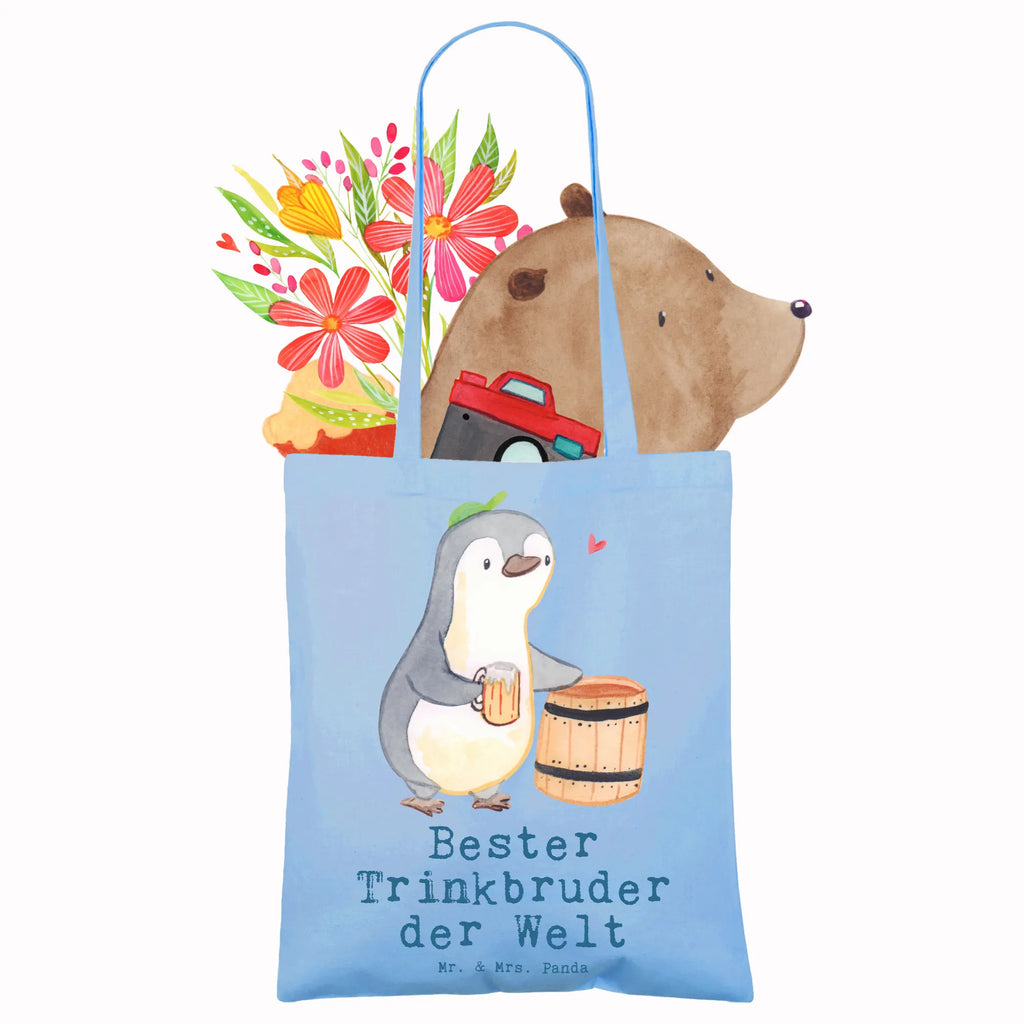 Tote bag penguin Best drinking brother in the world Beuteltasche, Strandtasche, Umhängetasche, Schultertasche, Stoffbeutel, Jutetasche, Badetasche, Stofftasche, Jutebeutel, Einkaufstüte, Tragetasche, Laptoptasche, Einkaufstasche, Tasche, Beutel, Shopper, für, Dankeschön, Geschenk, Schenken, Geburtstag, Geburtstagsgeschenk, Geschenkidee, Danke, Bedanken, Mitbringsel, Freude machen, Geschenktipp, Trinken, Party, Kumpel, Kleinigkeit, Trinkkumpel, Saufkumpane, Trinkbruder, Kumpane