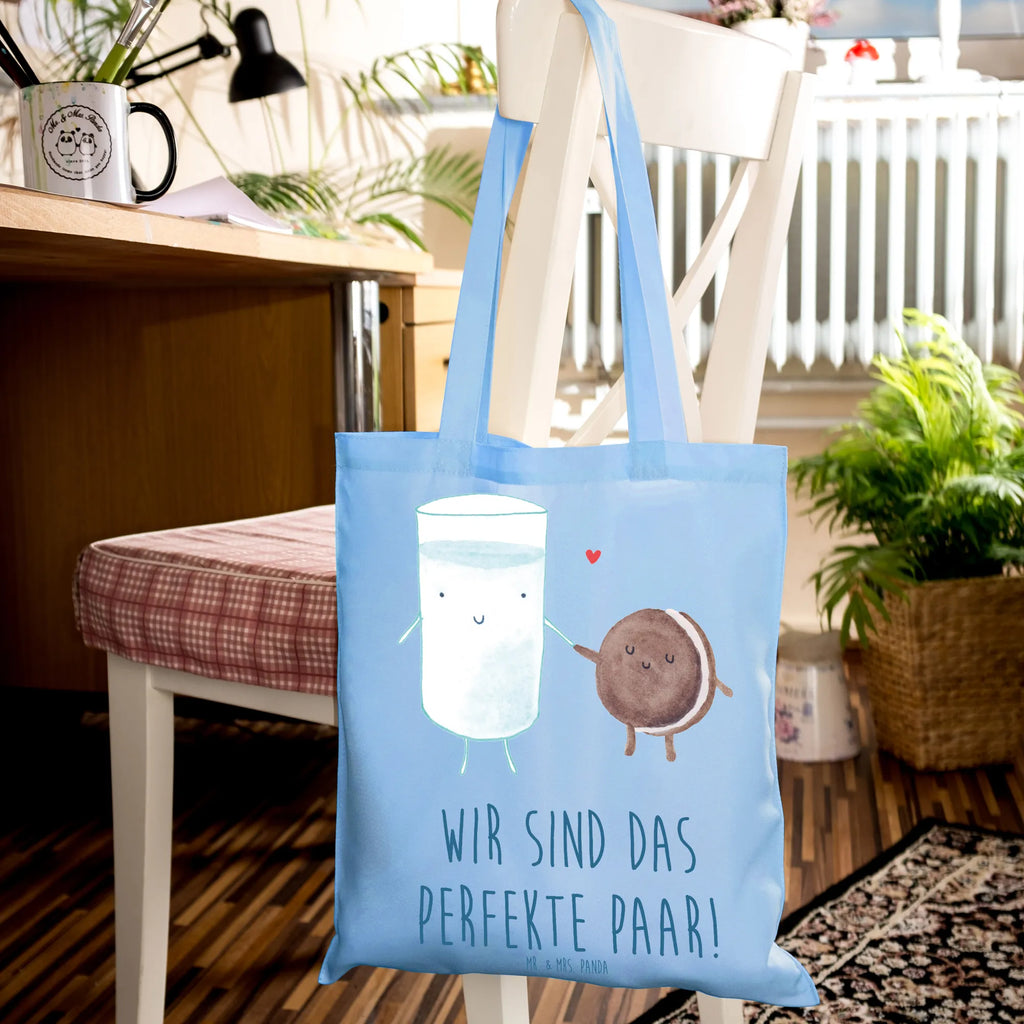 Tote bag milk biscuit Stoffbeutel, Laptoptasche, Badetasche, Tasche, Jutetasche, Strandtasche, Einkaufstüte, Schultertasche, Beutel, Stofftasche, Tragetasche, Einkaufstasche, Beuteltasche, Jutebeutel, Shopper, Umhängetasche, Tiermotive, Gute Laune, lustige Sprüche, Tiere, romantisch, perfektes Paar, Keks, Motiv süß, Einladung Frühstück, Cookie, Milk, Milch, Kekse, Kaffee