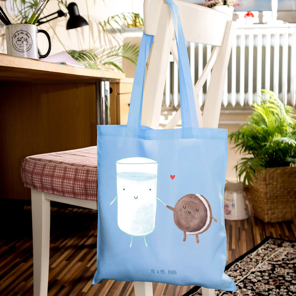 Tote bag milk biscuit Stoffbeutel, Laptoptasche, Badetasche, Tasche, Jutetasche, Strandtasche, Einkaufstüte, Schultertasche, Beutel, Stofftasche, Tragetasche, Einkaufstasche, Beuteltasche, Jutebeutel, Shopper, Umhängetasche, Tiermotive, Gute Laune, lustige Sprüche, Tiere, romantisch, perfektes Paar, Keks, Motiv süß, Einladung Frühstück, Cookie, Milk, Milch, Kekse, Kaffee
