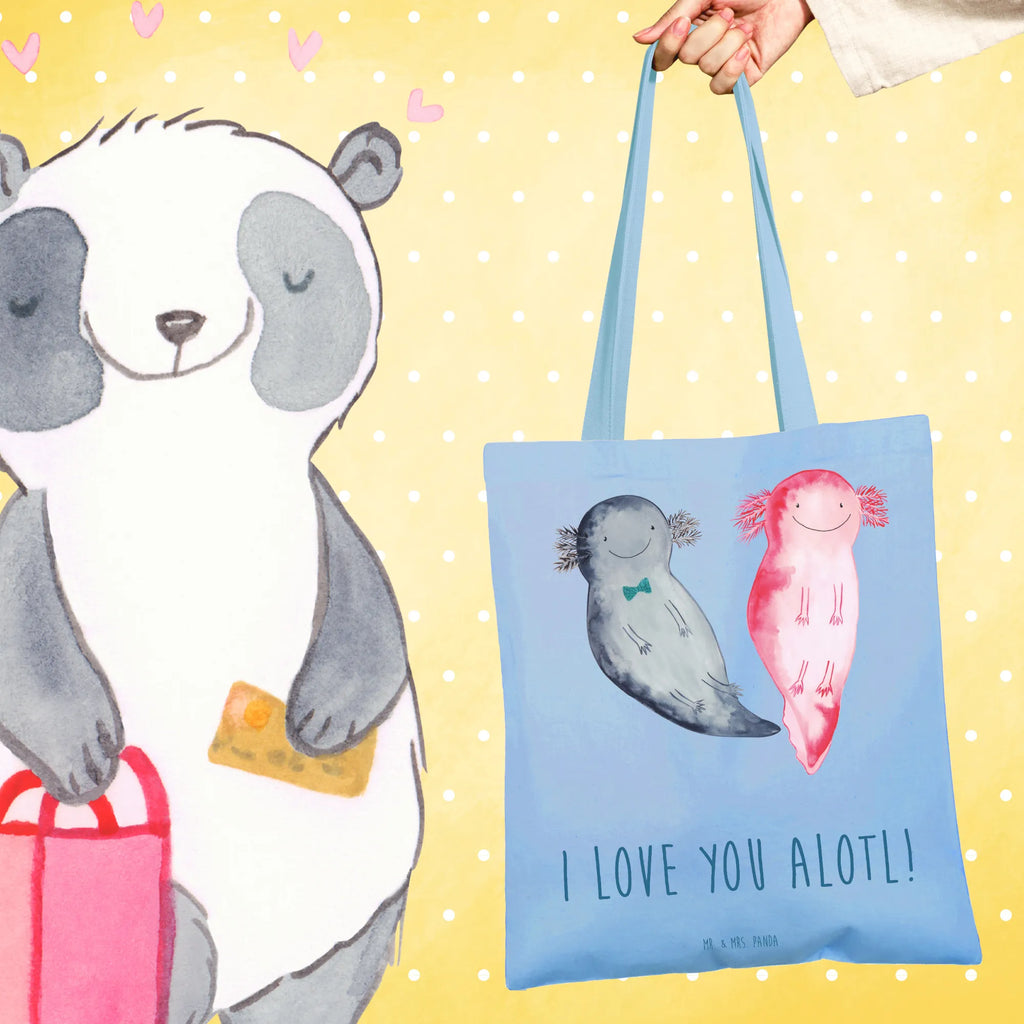 Tote bag axolotl Love Einkaufstasche, Stofftasche, Shopper, Einkaufstüte, Umhängetasche, Tasche, Schultertasche, Tragetasche, Laptoptasche, Strandtasche, Beuteltasche, Stoffbeutel, Jutebeutel, Beutel, Jutetasche, Badetasche, Liebe, Partner, Freund, Freundin, Ehemann, Ehefrau, Heiraten, Verlobung, Heiratsantrag, Liebesgeschenk, Jahrestag, Hocheitstag, Geschenk für Freundin, Geschenk für Partner, Geschenk für Frauen, Hochzeitstag, Mitbringsel, für Männer, Valentinstag, für Ehemann, Liebesbeweis