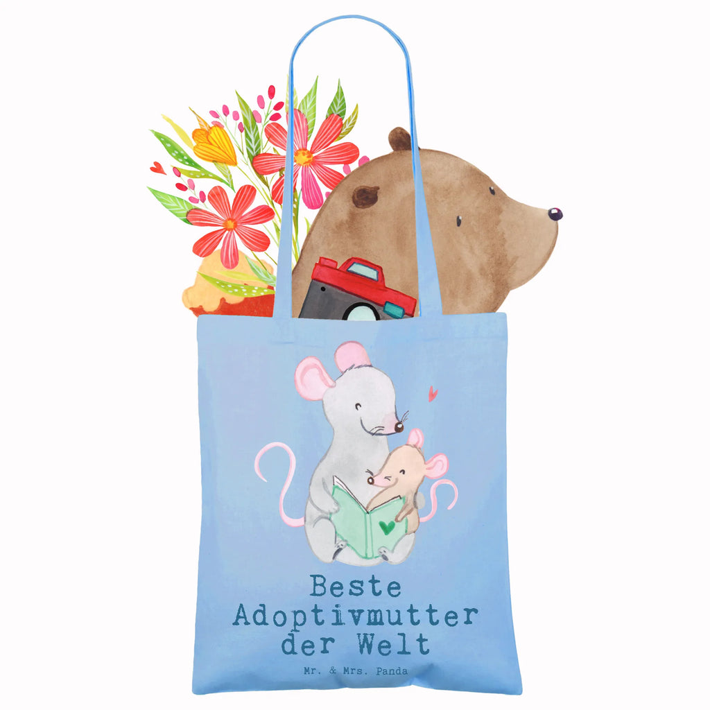 Tote bag Mouse Best adoptive mother in the world Tragetasche, Jutetasche, Strandtasche, Stofftasche, Tasche, Beutel, Laptoptasche, Badetasche, Beuteltasche, Einkaufstüte, Einkaufstasche, Jutebeutel, Schultertasche, Umhängetasche, Stoffbeutel, Shopper, für, Dankeschön, Geschenk, Schenken, Geburtstag, Geburtstagsgeschenk, Geschenkidee, Danke, Bedanken, Mitbringsel, Freude machen, Geschenktipp, Beste Mama, Ma, Sohn, Mutter, Adoptivmama, Supermama, Adoptivmutter, Beste, adoptiert, Mama, Tochter, Mutti, Mami, Muttertag