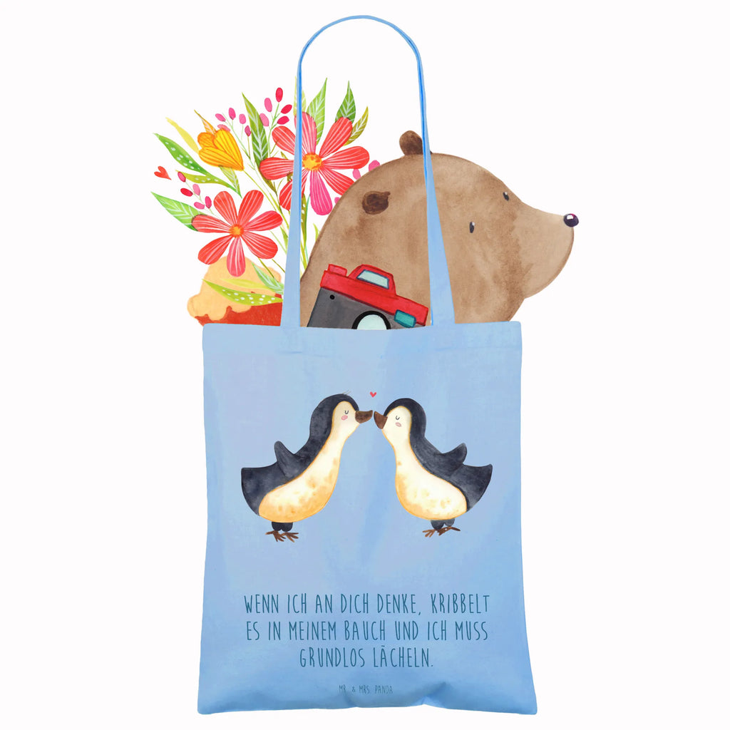 Torba Pingwiny Pocałunek Schultertasche, Jutebeutel, Einkaufstasche, Tragetasche, Stoffbeutel, Beutel, Tasche, Stofftasche, Strandtasche, Jutetasche, Umhängetasche, Badetasche, Shopper, Einkaufstüte, Laptoptasche, Beuteltasche, Liebe, Partner, Freund, Freundin, Ehemann, Ehefrau, Heiraten, Verlobung, Heiratsantrag, Liebesgeschenk, Jahrestag, Hocheitstag, Geschenk für Frauen, Geschenk für Freundin, Geschenk für Partner, Liebesbeweis, Mitbringsel, Hochzeitstag, für Männer, für Ehemann, Valentinstag