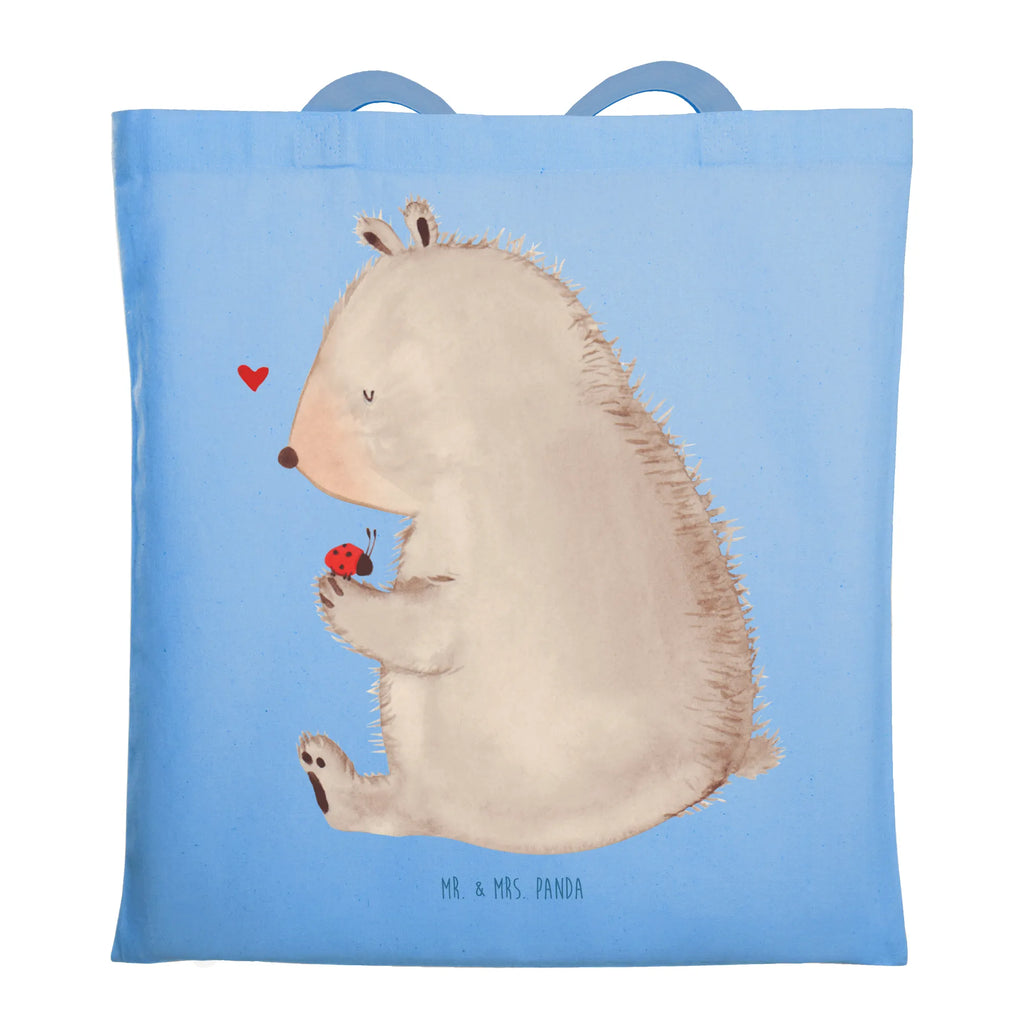 Tragetasche Bär mit Marienkäfer Strandtasche, Einkaufstasche, Badetasche, Stofftasche, Jutebeutel, Beutel, Tragetasche, Schultertasche, Umhängetasche, Einkaufstüte, Stoffbeutel, Jutetasche, Shopper, Laptoptasche, Beuteltasche, Tasche, Bär, Teddy, Teddybär, Liebe, Motivation, Freiheit, Das Leben ist schön, Marienkäfer