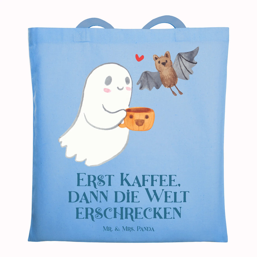 Tote bag Ghost Coffee Tasche, Strandtasche, Schultertasche, Stofftasche, Einkaufstüte, Tragetasche, Stoffbeutel, Jutebeutel, Umhängetasche, Beutel, Beuteltasche, Laptoptasche, Shopper, Einkaufstasche, Badetasche, Jutetasche, Halloween, Deko, Martinssingen, Dekoration, Geschenke, Schenken, Gespenst, Kaffee