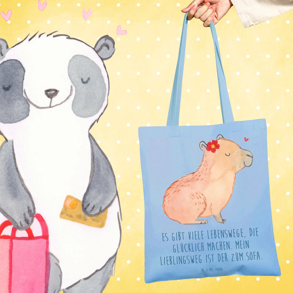 Tragetasche Capybara Blume Beuteltasche, Badetasche, Shopper, Jutebeutel, Tasche, Schultertasche, Stofftasche, Strandtasche, Tragetasche, Laptoptasche, Jutetasche, Einkaufstüte, Stoffbeutel, Umhängetasche, Beutel, Einkaufstasche, Tiermotive, Gute Laune, lustige Sprüche, Tiere, Capybara