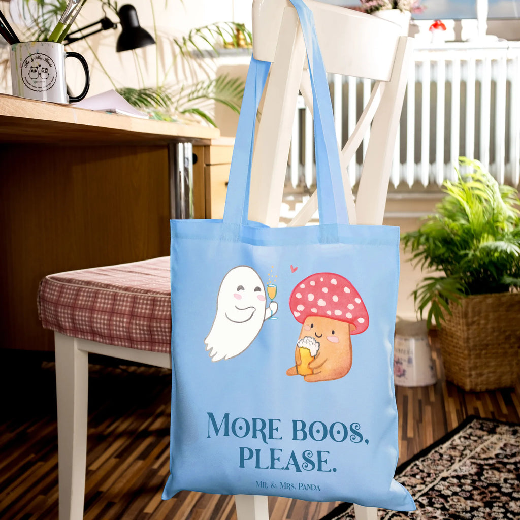 Tote bag Ghost Cheers Beuteltasche, Einkaufstasche, Jutebeutel, Stofftasche, Badetasche, Stoffbeutel, Shopper, Umhängetasche, Schultertasche, Strandtasche, Tasche, Beutel, Einkaufstüte, Laptoptasche, Tragetasche, Jutetasche, Halloween, Deko, Martinssingen, Dekoration, Geschenke, Schenken, Gespenst, Fliegenpilz, Pils, Sekt, Bier