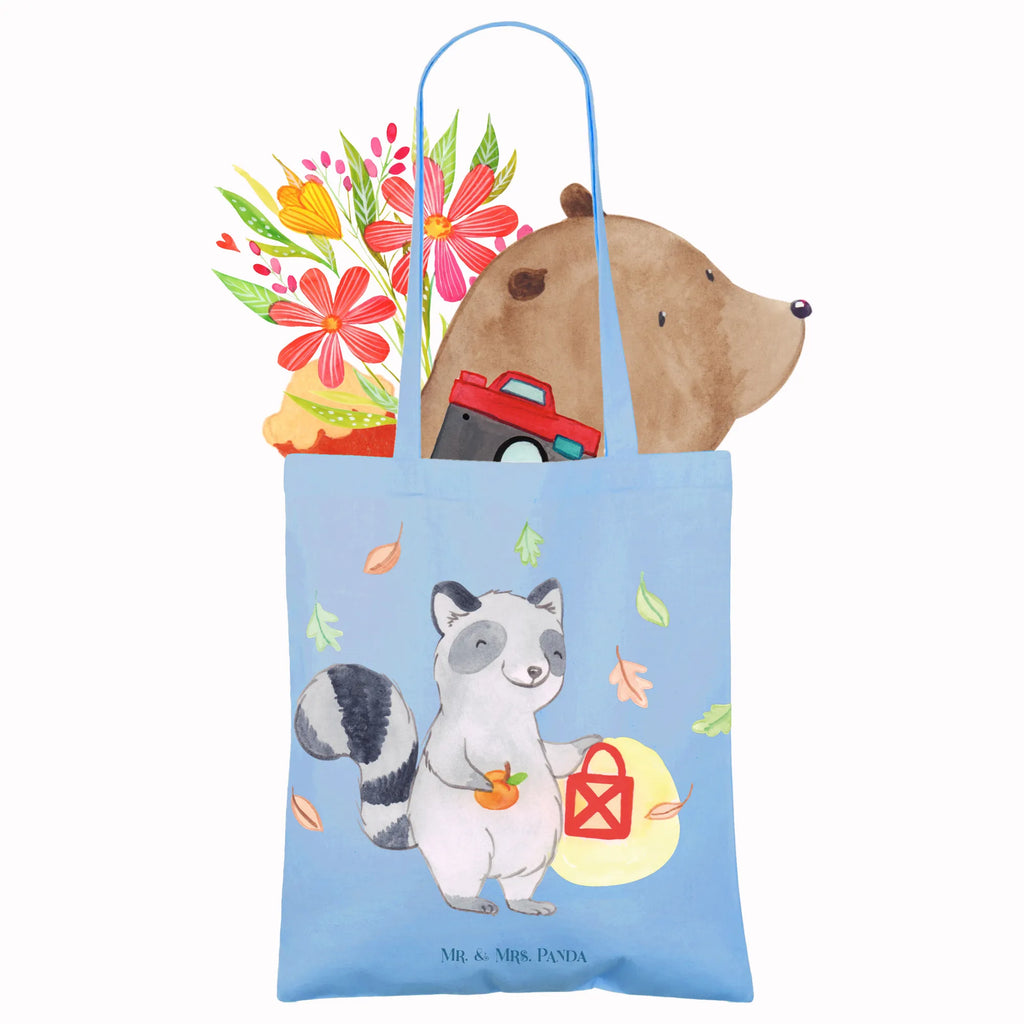 Tragetasche Waschbär Laterne Jutebeutel, Tasche, Einkaufstüte, shopping tasche, Shopper, unitasche, Badetasche, Einkaufsbeutel, Tüte, Stoffbeutel, büchertasche, Schultertasche, Strandtasche, Schultasche, Einkaufstasche, Laptoptasche, Tragetasche, tote bag, Jutetasche, Beutel, Henkeltasche, uni tasche, Stofftasche, Leinentasche, baumwollbeutel, bedruckte tasche, Alltagstasche, Statementbeutel, Beuteltasche, Baumwolltasche, Umhängetasche, Halloween, Martinssingen, Dekoration, Deko, Schenken, Geschenke, Herbst, Waschbär, Süßes sonst gibt's saures, Laterne, Trick or Treat, Halloween Deko