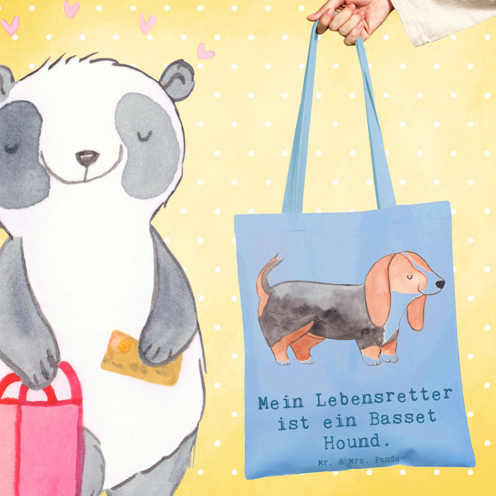Tote bag Basset Hound Lifesaver Beutel, Einkaufstasche, Stofftasche, Umhängetasche, Badetasche, Tasche, Strandtasche, Schultertasche, Beuteltasche, Laptoptasche, Einkaufstüte, Shopper, Tragetasche, Jutetasche, Jutebeutel, Stoffbeutel, Hund, Hunderasse, Rassehund, Hundebesitzer, Geschenk, Tierfreund, Schenken, Welpe, Basset, Basset Hound