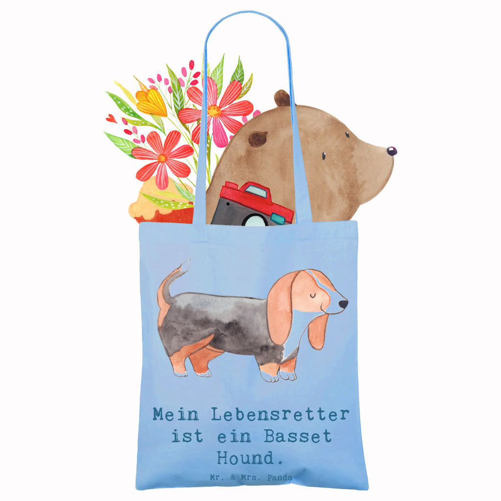 Tote bag Basset Hound Lifesaver Beutel, Einkaufstasche, Stofftasche, Umhängetasche, Badetasche, Tasche, Strandtasche, Schultertasche, Beuteltasche, Laptoptasche, Einkaufstüte, Shopper, Tragetasche, Jutetasche, Jutebeutel, Stoffbeutel, Hund, Hunderasse, Rassehund, Hundebesitzer, Geschenk, Tierfreund, Schenken, Welpe, Basset, Basset Hound