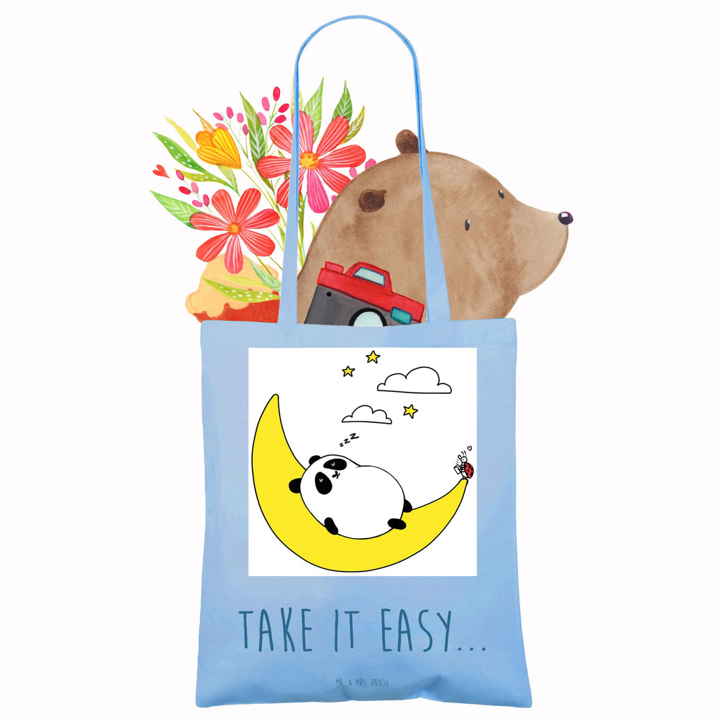 Tragetasche Easy & Peasy Take it Easy Laptoptasche, Umhängetasche, Schultertasche, Jutebeutel, Beutel, Tragetasche, Badetasche, Einkaufstasche, Jutetasche, Einkaufstüte, Tasche, Shopper, Strandtasche, Stoffbeutel, Stofftasche, Beuteltasche