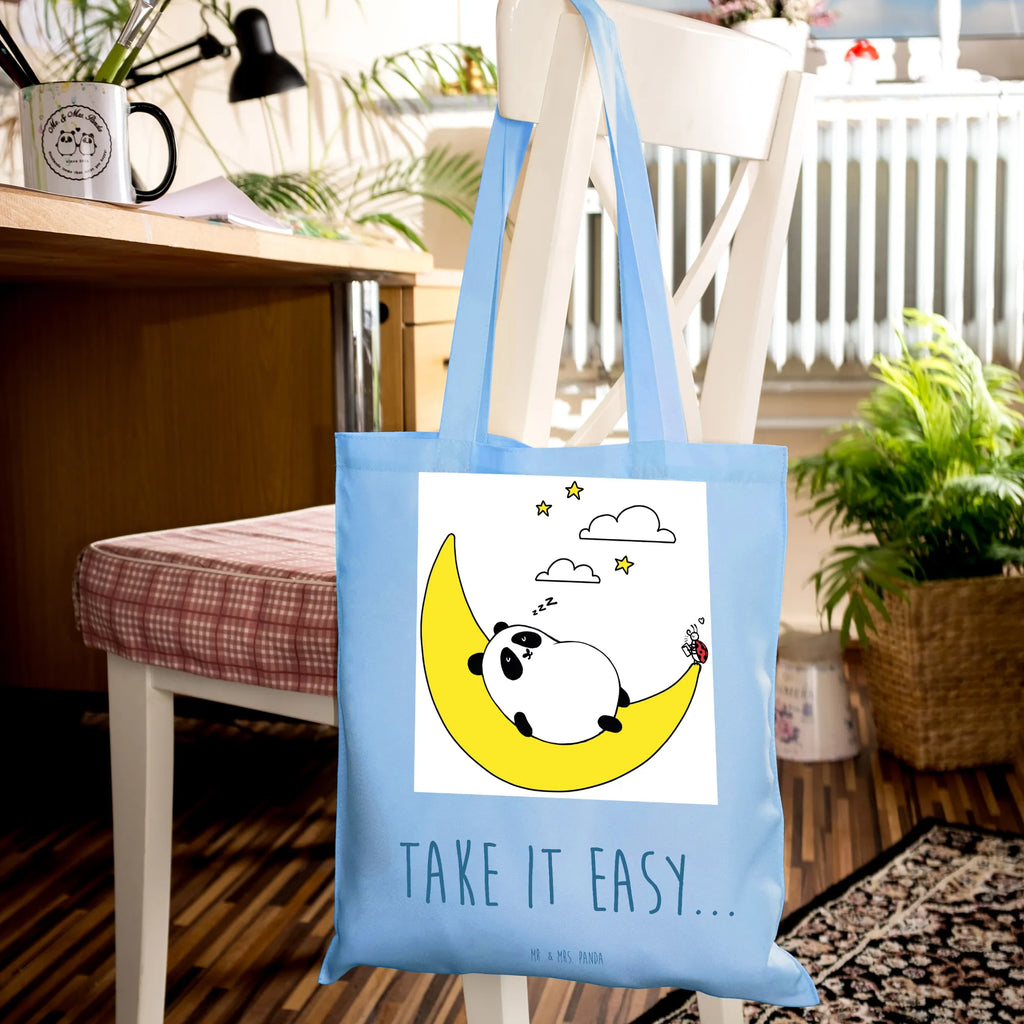 Tragetasche Easy & Peasy Take it Easy Laptoptasche, Umhängetasche, Schultertasche, Jutebeutel, Beutel, Tragetasche, Badetasche, Einkaufstasche, Jutetasche, Einkaufstüte, Tasche, Shopper, Strandtasche, Stoffbeutel, Stofftasche, Beuteltasche