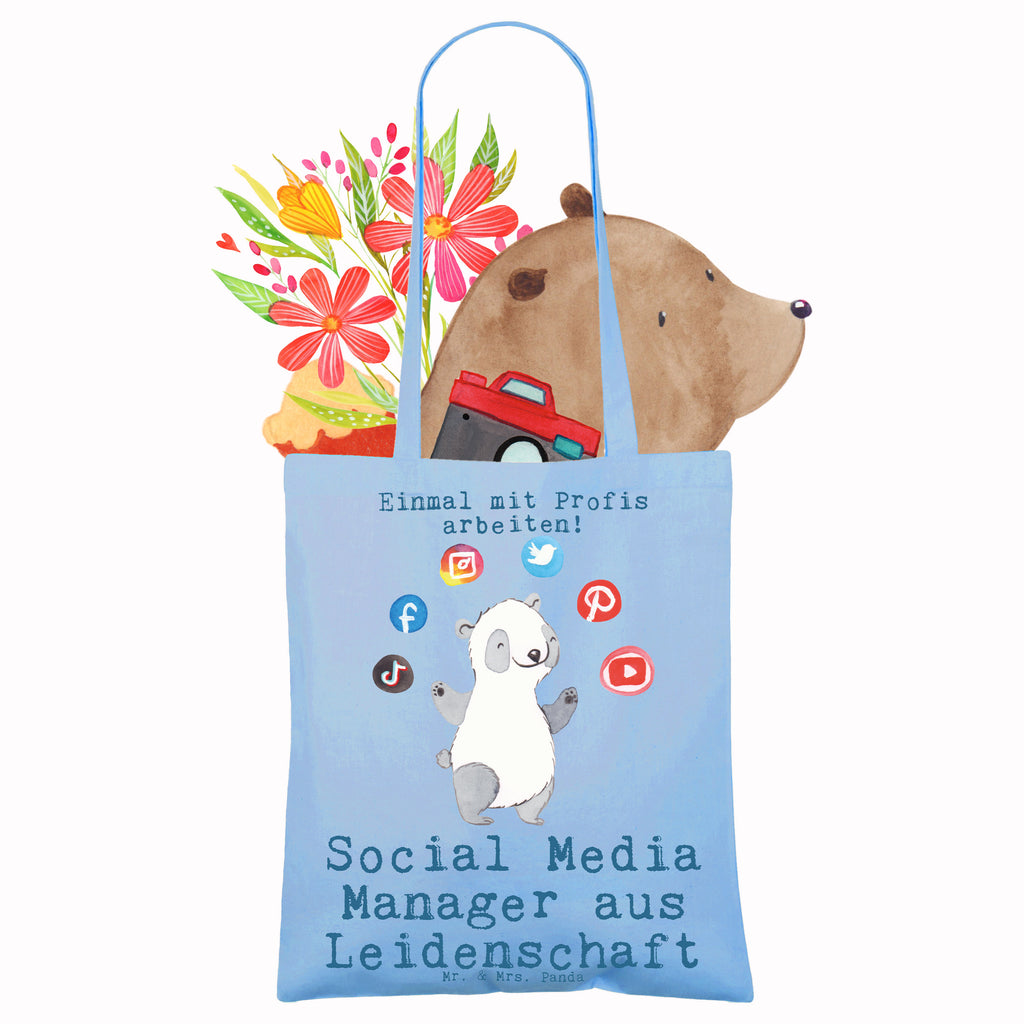Tote bag Social Media Manager Passion bag, cloth bag, pouch, jute bag, cotton bag, shopping bag, shoulder bag, shopper, Carrier bag, gift, gift idea, best, farewell gift, passing exam, anniversary, retirement, promotion, job start, sayings, funny, profession