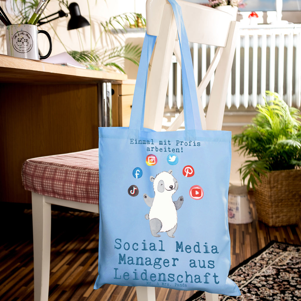 Tote bag Social Media Manager Passion bag, cloth bag, pouch, jute bag, cotton bag, shopping bag, shoulder bag, shopper, Carrier bag, gift, gift idea, best, farewell gift, passing exam, anniversary, retirement, promotion, job start, sayings, funny, profession