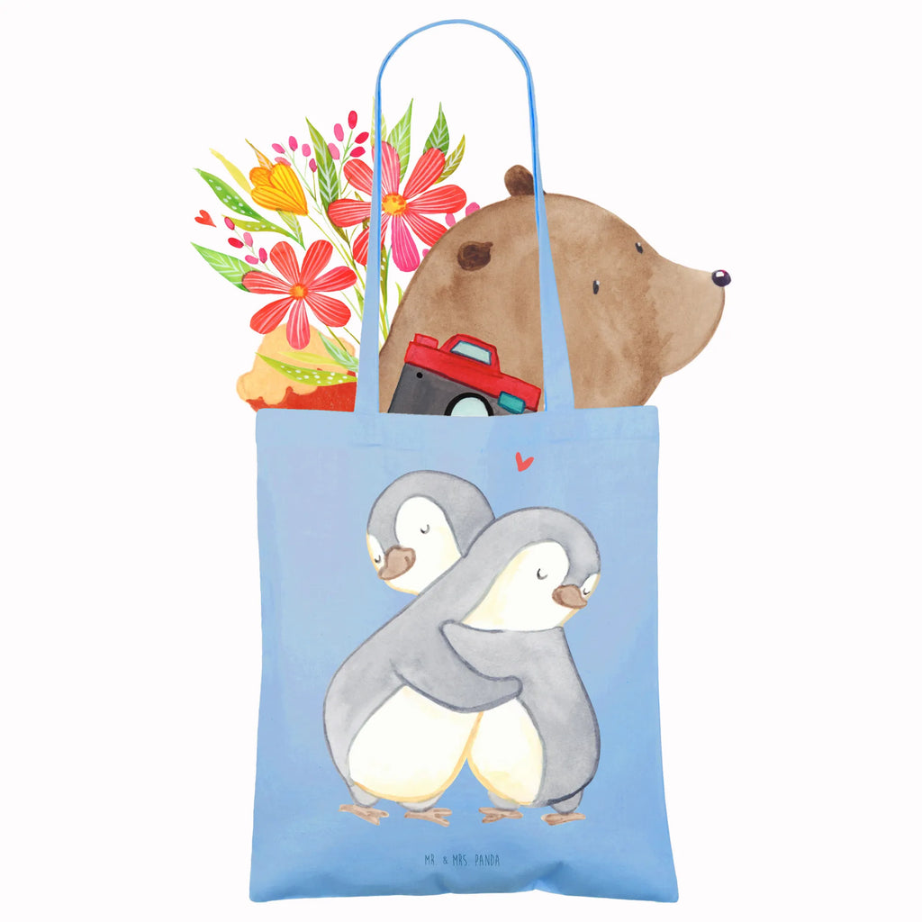 Tote bag penguins Cuddle Beutel, Laptoptasche, Jutetasche, Stofftasche, Einkaufstüte, Strandtasche, Einkaufstasche, Shopper, Badetasche, Tasche, Schultertasche, Beuteltasche, Jutebeutel, Stoffbeutel, Tragetasche, Umhängetasche, Liebe, Partner, Freund, Freundin, Ehemann, Ehefrau, Heiraten, Verlobung, Heiratsantrag, Liebesgeschenk, Jahrestag, Hocheitstag, Geschenk für Partner, für Männer, Hochzeitstag, Geschenk für Freundin, Geschenk für Frauen, Liebesbeweis, für Ehemann, Valentinstag, Mitbringsel