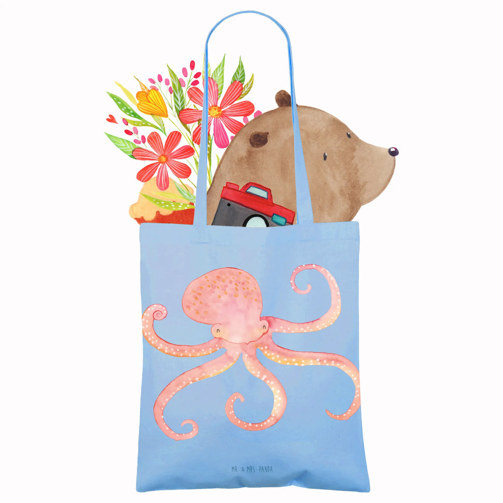 Tote bag Squid Schultertasche, Einkaufstüte, Beutel, Tasche, Strandtasche, Shopper, Einkaufstasche, Stoffbeutel, Stofftasche, Jutebeutel, Umhängetasche, Jutetasche, Beuteltasche, Laptoptasche, Badetasche, Tragetasche, Tiermotive, Gute Laune, lustige Sprüche, Tiere, Tintenfisch, Meerestier, Krake, Meer, Ozean, Wasser, Arme