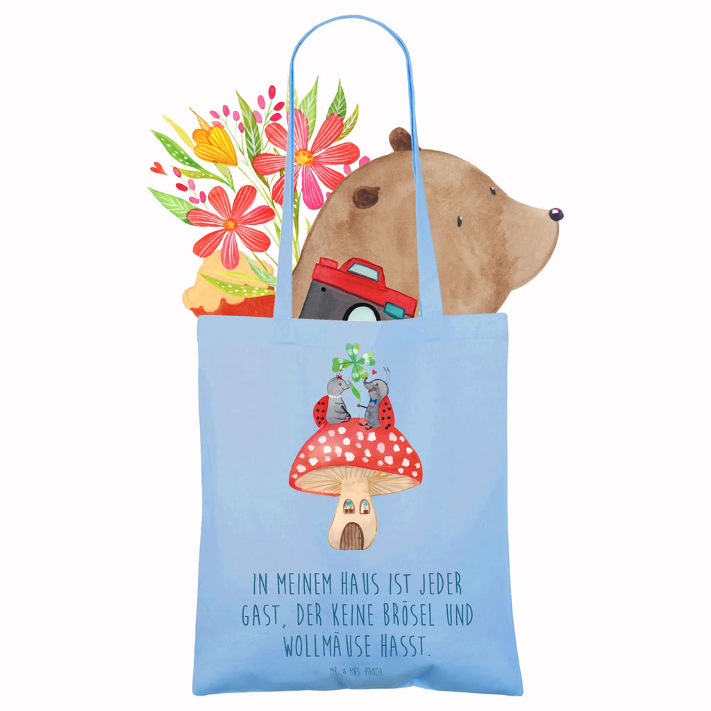 Tote bag ladybug toadstool Einkaufsbeutel, bedruckte tasche, Einkaufstüte, Stofftasche, Tragetasche, uni tasche, shopping tasche, Statementbeutel, Jutetasche, Schultasche, Beutel, Laptoptasche, Beuteltasche, büchertasche, Tasche, Henkeltasche, Strandtasche, Shopper, unitasche, Tüte, Jutebeutel, Schultertasche, Umhängetasche, Einkaufstasche, tote bag, Leinentasche, Stoffbeutel, Alltagstasche, Badetasche, Baumwolltasche, baumwollbeutel, Gute Laune, Tiermotive, Tiere, lustige Sprüche, Fleigenpilzhaus, Wohnung, Haus, Fliegenpilz, Marienkäfer, zuhause