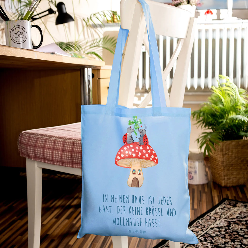 Tote bag ladybug toadstool Einkaufsbeutel, bedruckte tasche, Einkaufstüte, Stofftasche, Tragetasche, uni tasche, shopping tasche, Statementbeutel, Jutetasche, Schultasche, Beutel, Laptoptasche, Beuteltasche, büchertasche, Tasche, Henkeltasche, Strandtasche, Shopper, unitasche, Tüte, Jutebeutel, Schultertasche, Umhängetasche, Einkaufstasche, tote bag, Leinentasche, Stoffbeutel, Alltagstasche, Badetasche, Baumwolltasche, baumwollbeutel, Gute Laune, Tiermotive, Tiere, lustige Sprüche, Fleigenpilzhaus, Wohnung, Haus, Fliegenpilz, Marienkäfer, zuhause