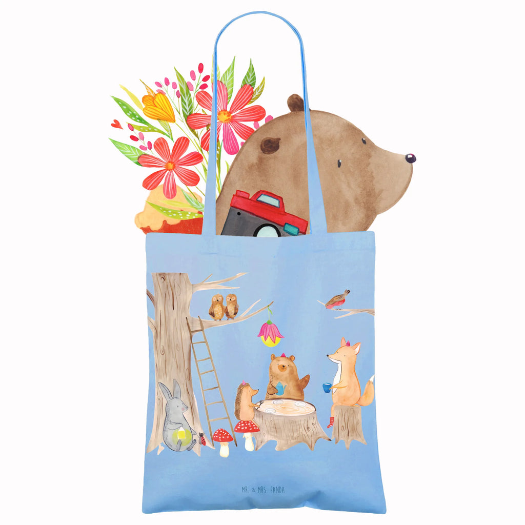 Tote bag forest animals picnic Badetasche, Jutetasche, Tasche, Stofftasche, Tragetasche, Schultertasche, Beuteltasche, Strandtasche, Umhängetasche, Stoffbeutel, Jutebeutel, Shopper, Laptoptasche, Einkaufstasche, Einkaufstüte, Beutel, Tiermotive, Gute Laune, lustige Sprüche, Tiere, Picknick, Fuchs, Hase, Wald, Igel, Eichhörnchen, Maus, Waldtiere