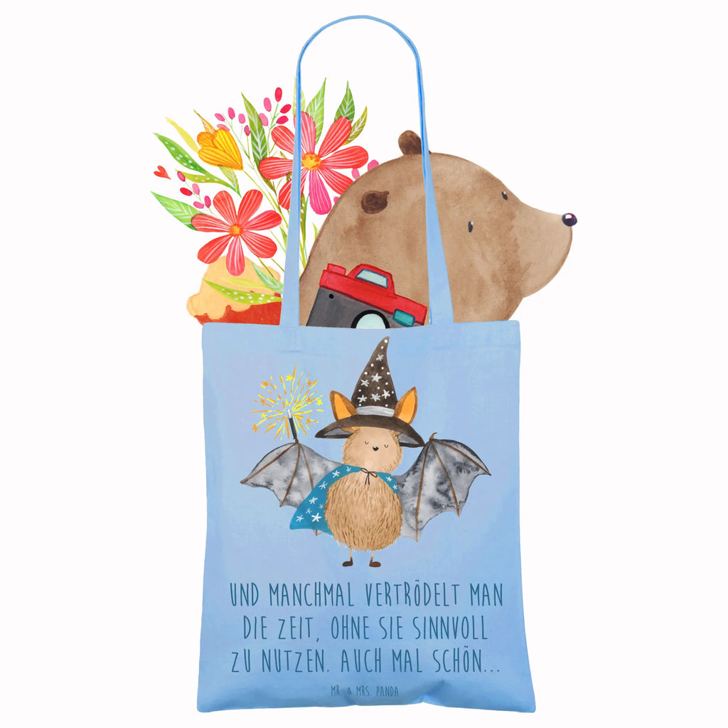 Torba Nietoperz czarodziej Einkaufstüte, Jutebeutel, Schultertasche, Tragetasche, Stoffbeutel, Strandtasche, Beutel, Shopper, Tasche, Laptoptasche, Umhängetasche, Einkaufstasche, Beuteltasche, Jutetasche, Stofftasche, Badetasche, Tiermotive, Gute Laune, lustige Sprüche, Tiere, Zauberer, Fledermäuse, Magier, Fledermaus, Frauen, reinsteigern