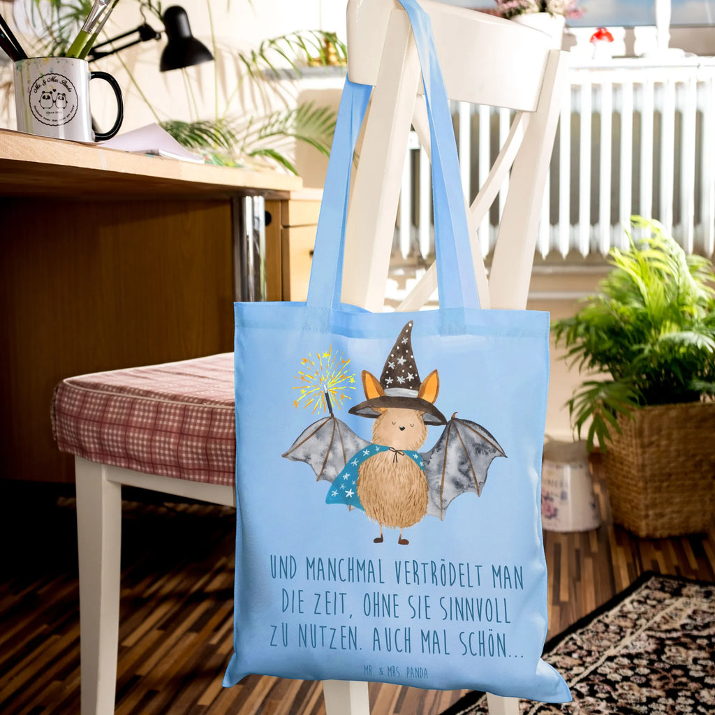 Torba Nietoperz czarodziej Einkaufstüte, Jutebeutel, Schultertasche, Tragetasche, Stoffbeutel, Strandtasche, Beutel, Shopper, Tasche, Laptoptasche, Umhängetasche, Einkaufstasche, Beuteltasche, Jutetasche, Stofftasche, Badetasche, Tiermotive, Gute Laune, lustige Sprüche, Tiere, Zauberer, Fledermäuse, Magier, Fledermaus, Frauen, reinsteigern