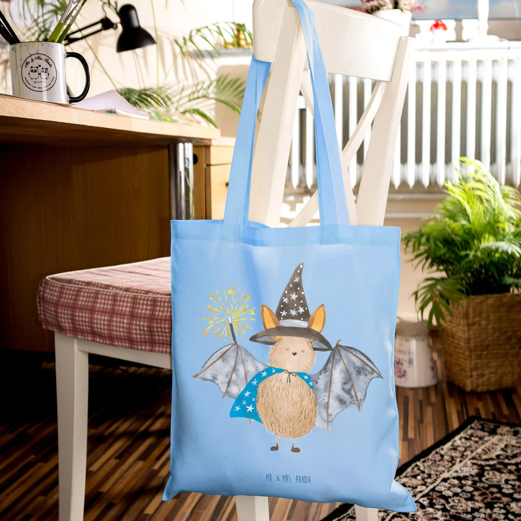 Torba Nietoperz czarodziej Einkaufstüte, Jutebeutel, Schultertasche, Tragetasche, Stoffbeutel, Strandtasche, Beutel, Shopper, Tasche, Laptoptasche, Umhängetasche, Einkaufstasche, Beuteltasche, Jutetasche, Stofftasche, Badetasche, Tiermotive, Gute Laune, lustige Sprüche, Tiere, Zauberer, Fledermäuse, Magier, Fledermaus, Frauen, reinsteigern
