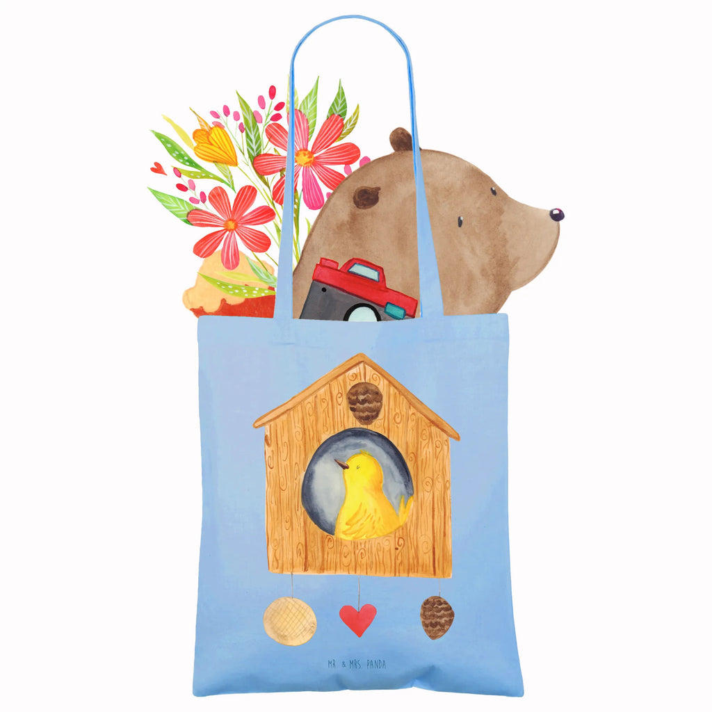 Tote bag Bird House Badetasche, baumwollbeutel, Shopper, uni tasche, Alltagstasche, Umhängetasche, Tüte, Einkaufstasche, Baumwolltasche, shopping tasche, Tragetasche, tote bag, Beutel, Jutebeutel, Laptoptasche, Schultasche, bedruckte tasche, Schultertasche, unitasche, Tasche, Statementbeutel, Henkeltasche, Einkaufstüte, Einkaufsbeutel, Stofftasche, Beuteltasche, Strandtasche, Leinentasche, Stoffbeutel, Jutetasche, büchertasche, Gute Laune, Tiermotive, Tiere, lustige Sprüche, Castle, Nest, unser Haus, Home sweet home, Vögel, Eigenheim, Familie, Vogelhäuschen, Zuhause, Wohnung, Vogelhaus, Haus, Lieblingsort, Vogel
