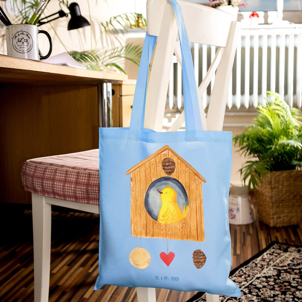 Tote bag Bird House Badetasche, baumwollbeutel, Shopper, uni tasche, Alltagstasche, Umhängetasche, Tüte, Einkaufstasche, Baumwolltasche, shopping tasche, Tragetasche, tote bag, Beutel, Jutebeutel, Laptoptasche, Schultasche, bedruckte tasche, Schultertasche, unitasche, Tasche, Statementbeutel, Henkeltasche, Einkaufstüte, Einkaufsbeutel, Stofftasche, Beuteltasche, Strandtasche, Leinentasche, Stoffbeutel, Jutetasche, büchertasche, Gute Laune, Tiermotive, Tiere, lustige Sprüche, Castle, Nest, unser Haus, Home sweet home, Vögel, Eigenheim, Familie, Vogelhäuschen, Zuhause, Wohnung, Vogelhaus, Haus, Lieblingsort, Vogel