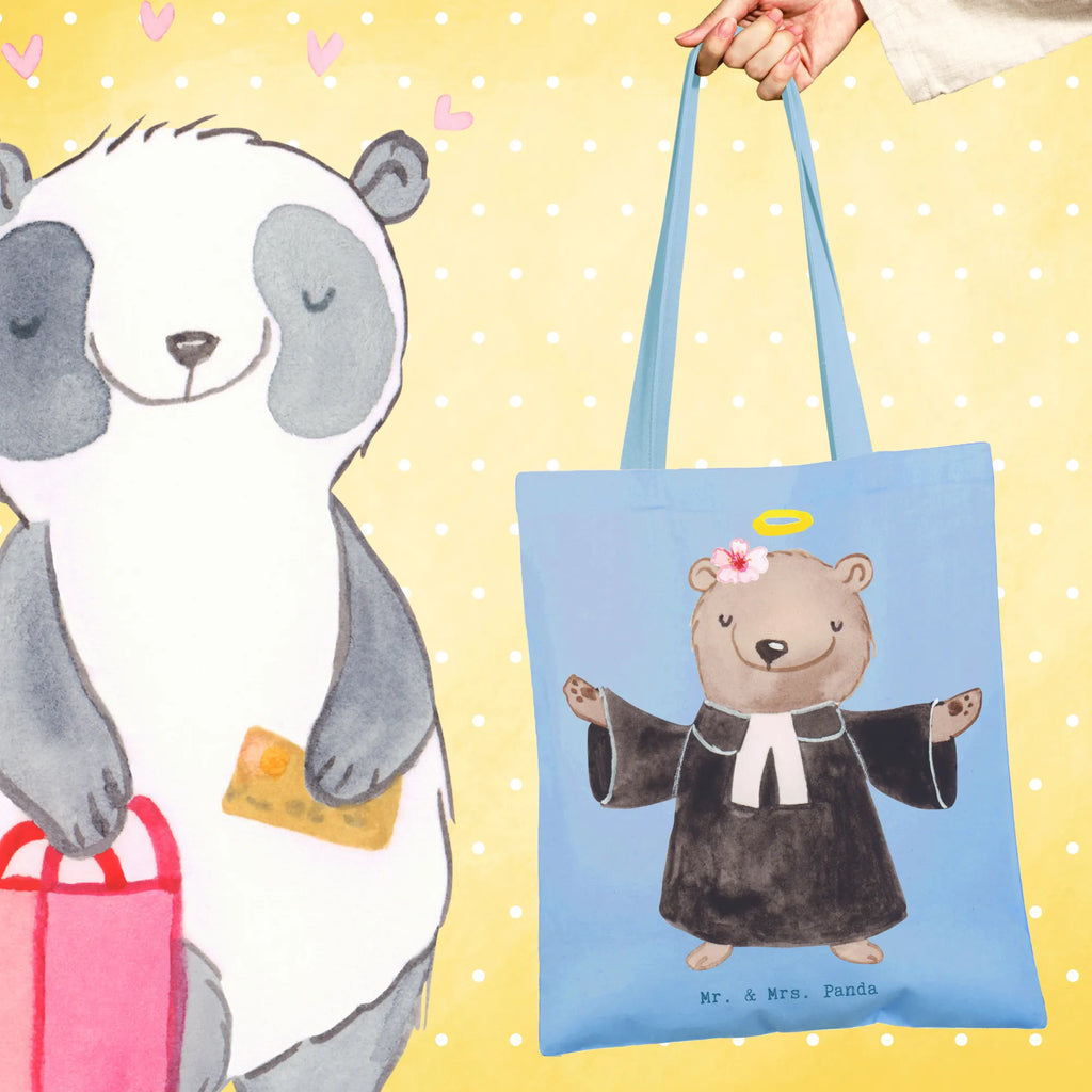 Tote bag female pastor heart Laptoptasche, Schultertasche, Stofftasche, Strandtasche, Tasche, Shopper, Einkaufstasche, Tragetasche, Badetasche, Umhängetasche, Jutebeutel, Jutetasche, Beutel, Stoffbeutel, Einkaufstüte, Beuteltasche, Beruf, Ausbildung, Jubiläum, Abschied, Rente, Kollege, Kollegin, Geschenk, Schenken, Arbeitskollege, Mitarbeiter, Firma, Danke, Dankeschön, Pfarrerin, Predigerin<br />Priesterin, Theologin, Dienerin Gottes<br />Geistliche, Kirche, Pastorin