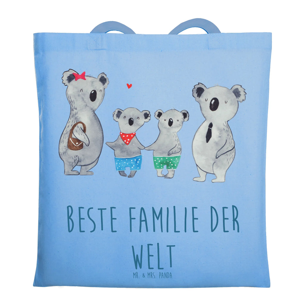 Tote bag Koala family with two kids shopper, shoulder bag, pouch, jute bag, cotton bag, shopping bag, Carrier bag, bag, cloth bag, Family, Father's Day, Mother's Day, brother, sister, Mom, Dad, family life, family, koala family, favourite family, family time, koala, koala bear, best family