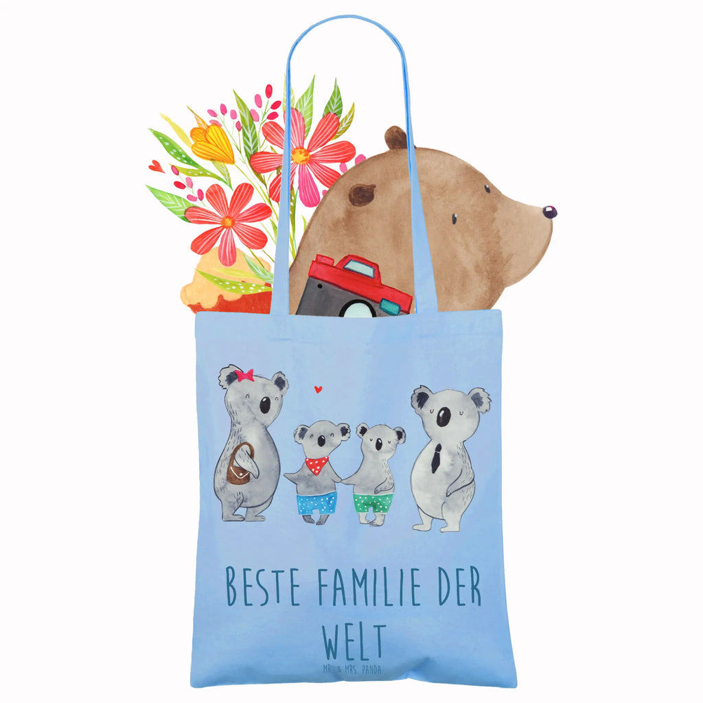 Tote bag Koala family with two kids shopper, shoulder bag, pouch, jute bag, cotton bag, shopping bag, Carrier bag, bag, cloth bag, Family, Father's Day, Mother's Day, brother, sister, Mom, Dad, family life, family, koala family, favourite family, family time, koala, koala bear, best family