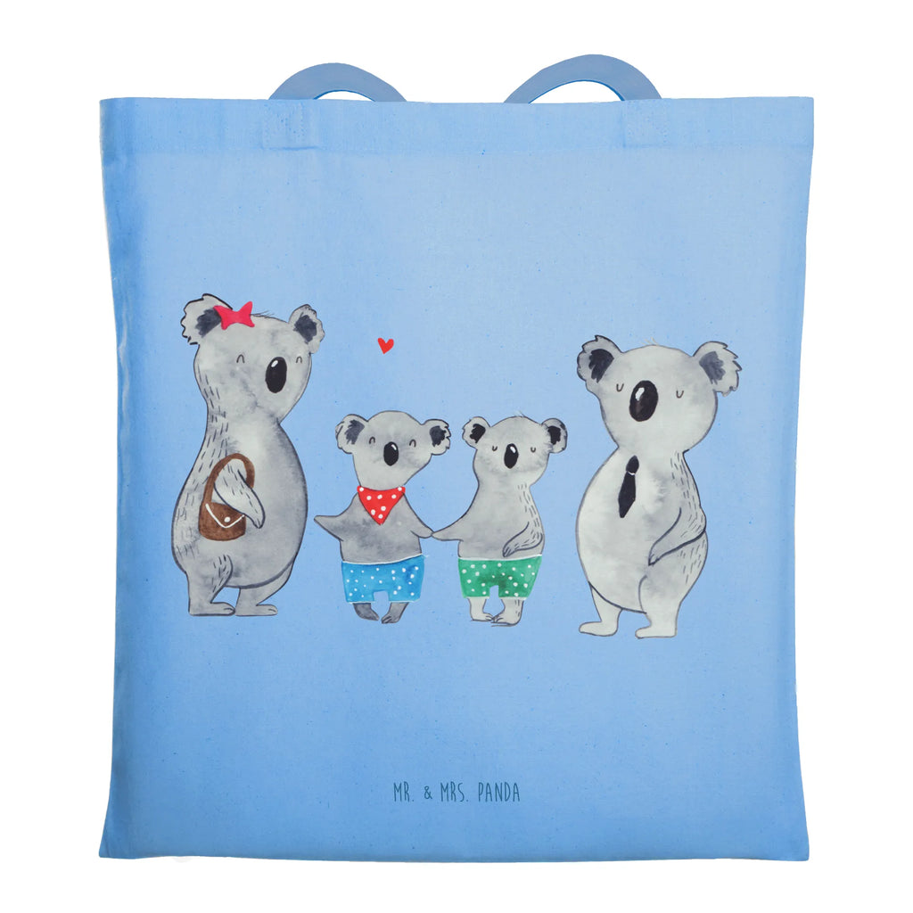 Tote bag Koala family with two kids shopper, shoulder bag, pouch, jute bag, cotton bag, shopping bag, Carrier bag, bag, cloth bag, Family, Father's Day, Mother's Day, brother, sister, Mom, Dad, family life, family, koala family, favourite family, family time, koala, koala bear, best family