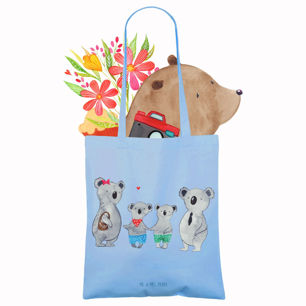 Tote bag Koala family with two kids shopper, shoulder bag, pouch, jute bag, cotton bag, shopping bag, Carrier bag, bag, cloth bag, Family, Father's Day, Mother's Day, brother, sister, Mom, Dad, family life, family, koala family, favourite family, family time, koala, koala bear, best family