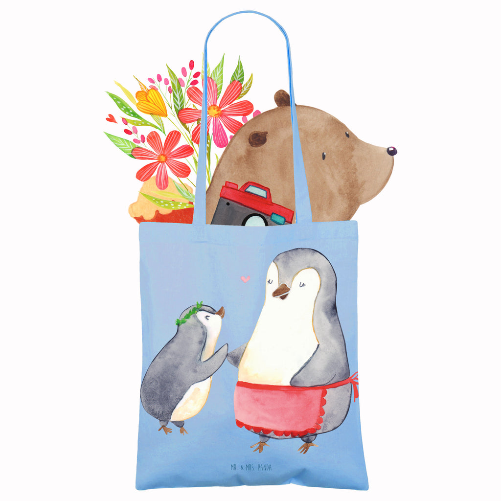 Tote bag Penguin with child bag, shoulder bag, jute bag, cotton bag, cloth bag, pouch, shopping bag, shopper, Carrier bag, Family, Father's Day, Mother's Day, brother, sister, Mom, Dad, Mother, Mummy, Mommy, Birthday, Gift