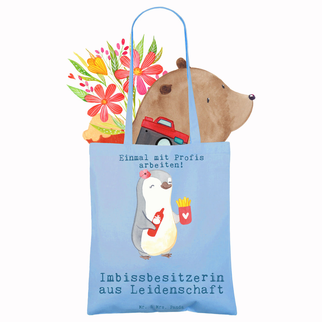Torba właścicielka budki z jedzeniem pasja Beuteltasche, Jutebeutel, Badetasche, Tragetasche, Stofftasche, Stoffbeutel, Strandtasche, Laptoptasche, Shopper, Beutel, Einkaufstüte, Schultertasche, Einkaufstasche, Tasche, Jutetasche, Umhängetasche, Beruf, Ausbildung, Jubiläum, Abschied, Rente, Kollege, Kollegin, Geschenk, Schenken, Arbeitskollege, Mitarbeiter, Firma, Danke, Dankeschön, Pommesliebe, Imbissbesitzerin, Pommesverkäuferin, Imibissverkäuferin