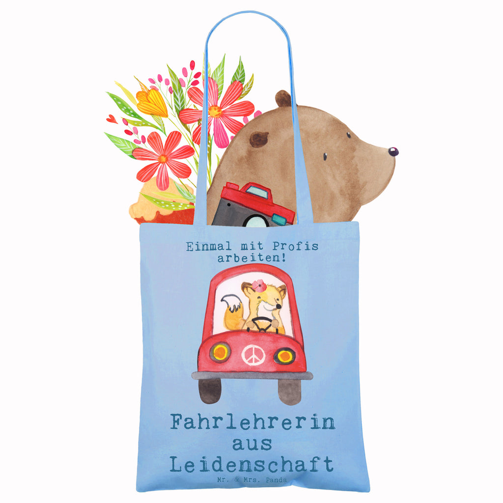 Tote bag Female driving instructor Passion bag, shopping bag, shopper, Carrier bag, shoulder bag, pouch, cloth bag, jute bag, cotton bag, gift, gift idea, best, farewell gift, passing exam, anniversary, retirement, promotion, job start, sayings, funny, profession