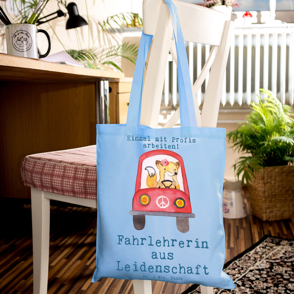 Tote bag Female driving instructor Passion bag, shopping bag, shopper, Carrier bag, shoulder bag, pouch, cloth bag, jute bag, cotton bag, gift, gift idea, best, farewell gift, passing exam, anniversary, retirement, promotion, job start, sayings, funny, profession