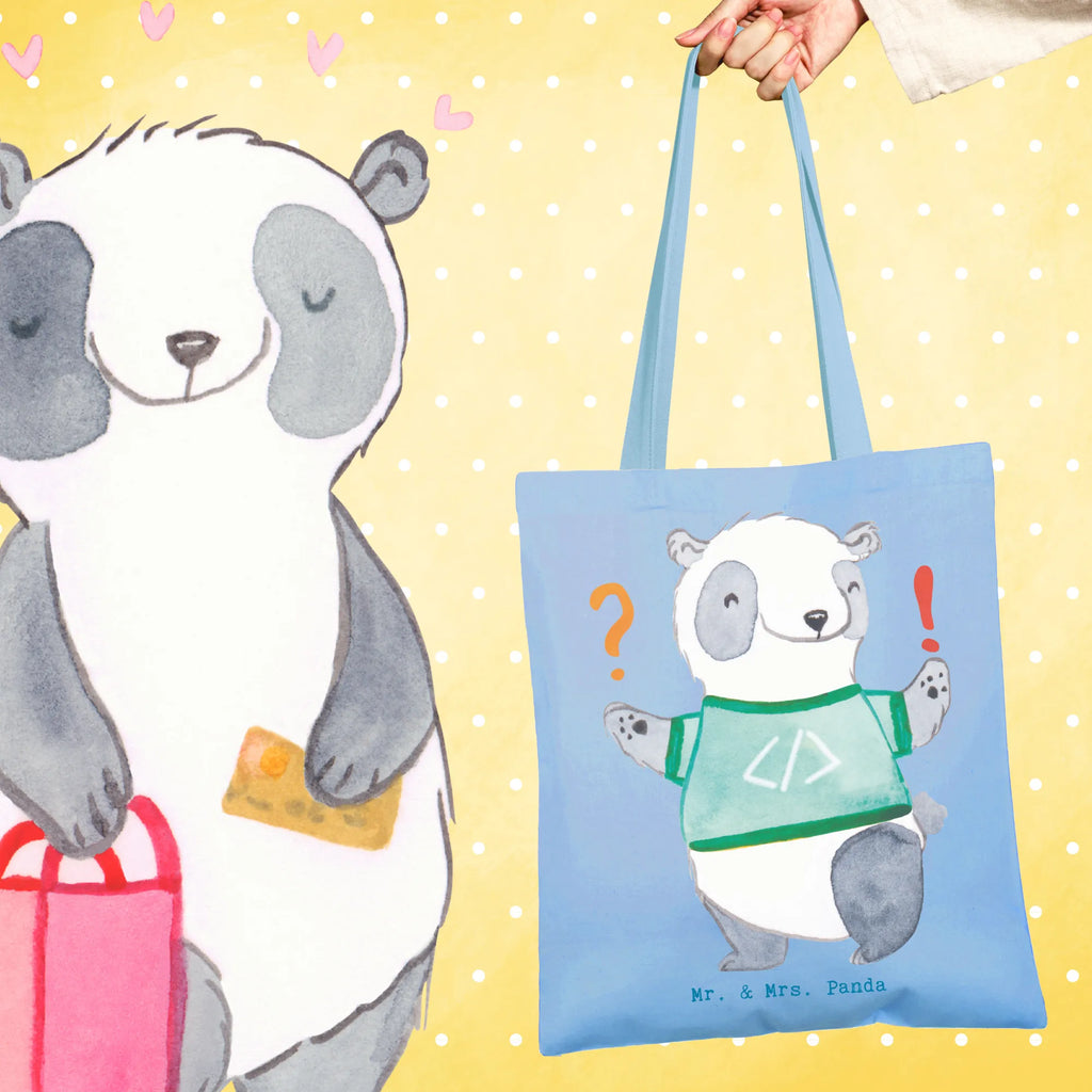 Torba Przygoda programisty pandy Zawód, Wykształcenie, Jubileusz, Pożegnanie, Emerytura, Kolega, Koleżanka, Prezent, Dawać, Pracownik, Współpracownik, Firma, Dziękuję, Dziękuję bardzo