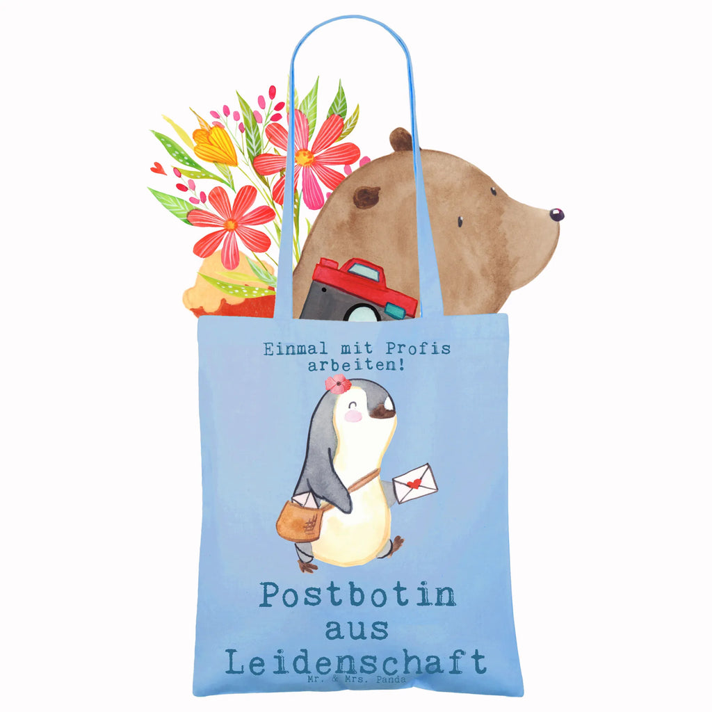 Tote bag Postwoman Passion Stofftasche, Beuteltasche, Badetasche, Shopper, Tragetasche, Jutebeutel, Schultertasche, Stoffbeutel, Jutetasche, Tasche, Einkaufstüte, Laptoptasche, Umhängetasche, Beutel, Strandtasche, Einkaufstasche, Beruf, Ausbildung, Jubiläum, Abschied, Rente, Kollege, Kollegin, Geschenk, Schenken, Arbeitskollege, Mitarbeiter, Firma, Danke, Dankeschön, Briefträgerin, Postlerin, Briefzustellerin, Postbotin