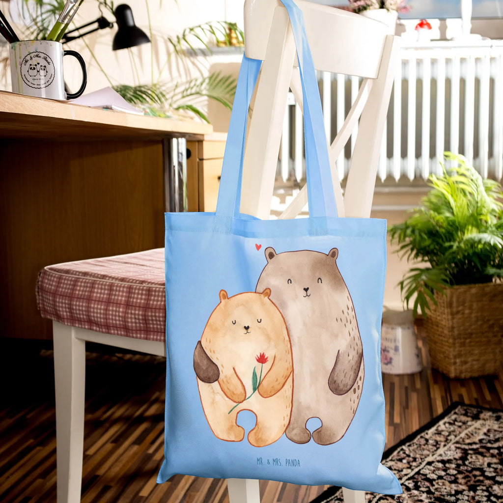 Tote bag Bears in love