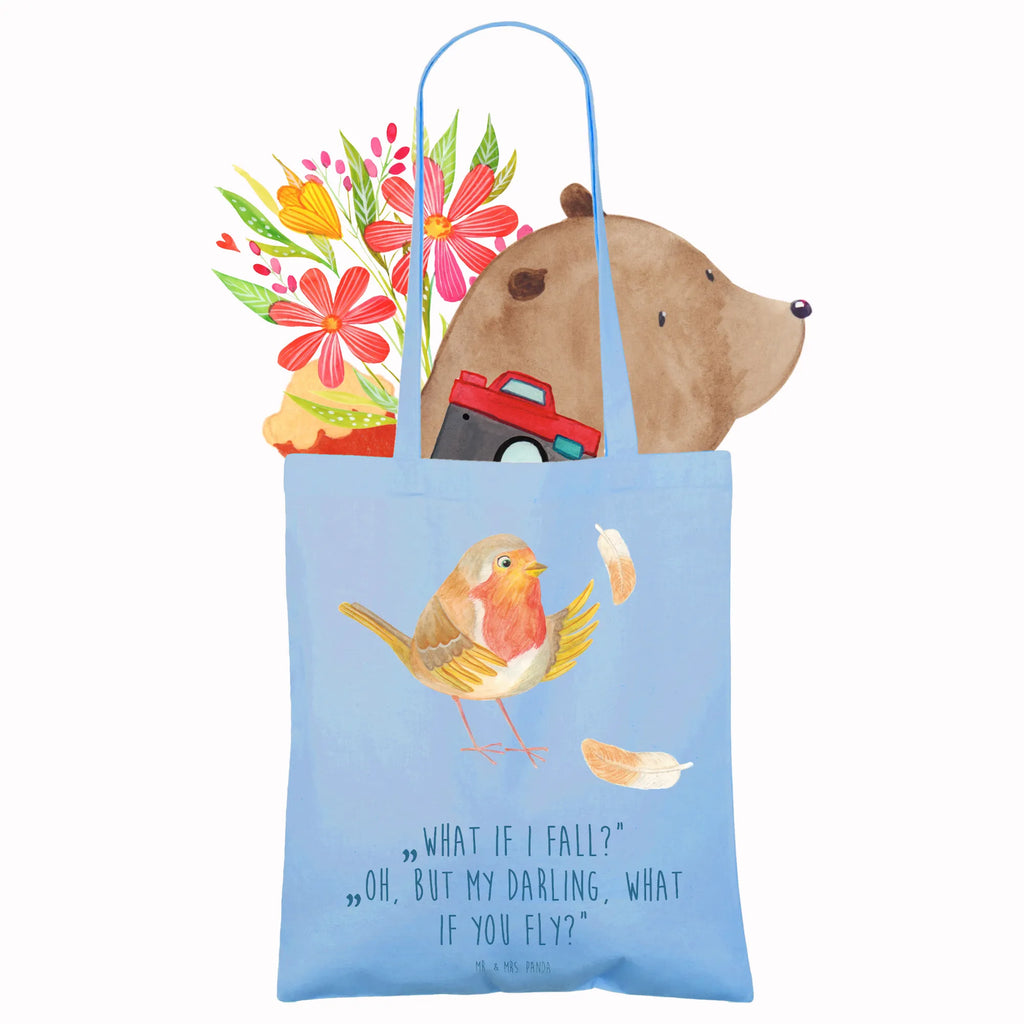 Tote bag robin feathers