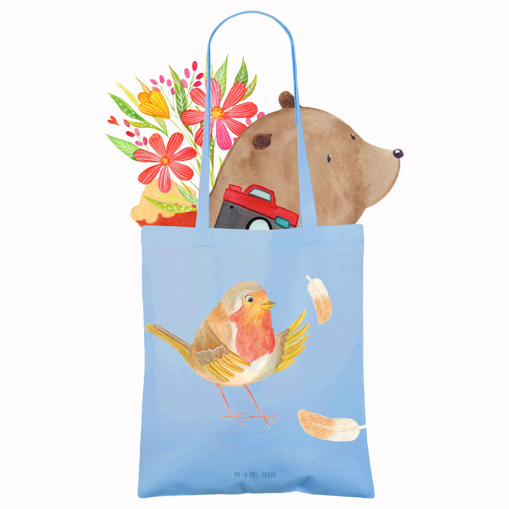 Tote bag robin feathers